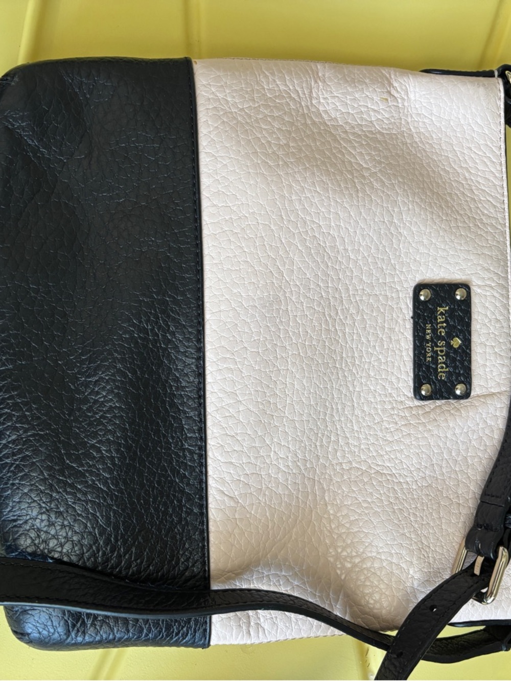 Kate Spade NY Crossbody Light Pink and Black Color-block